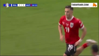 گل کریستوف بامگارتنر به لهستان (لهستان 1-2 اتریش)