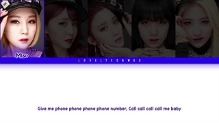 لیریک آهنگ phone number از گروه Tahiti