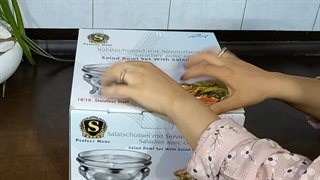 آنباکس سوفله سالاد خوری استیل