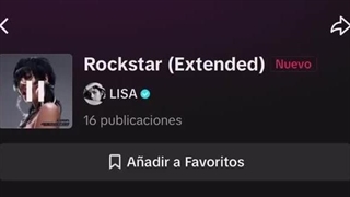 ورژن exteded اهنگ rockstar در تیک تاک لیسا منتشر شده ( تیکه ای از اهنگ)