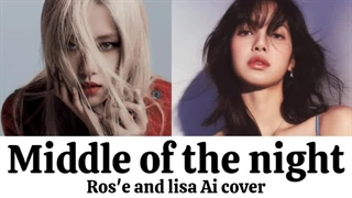 کاور لیسا و رزی از آهنگ middle of the night هوش مصنوعی