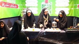 برپایی خیمه عزاداری سید الشهدا (ع) در موسسه جوانان آستان قدس رضوی