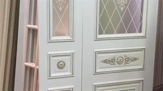 درب چوبی یک و نیم لنگه