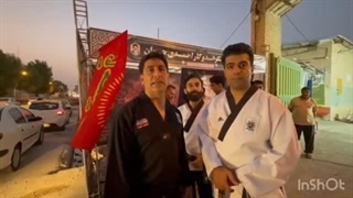 برپایی ایستگاه صلواتی به مناسبت ایام محرم با همت تکواندوکاران بوشهری