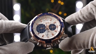 ساعت کاسیو ادیفایس بند چرمی Casio Edifice EFR-539L-7CV