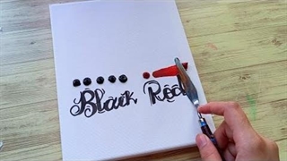 نقاشی اکریلیک بسیار ساده و زیبا